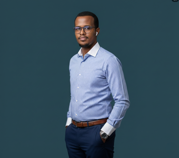 Men’s Slim Fit Checkered Shirt – White Collar – Bellus Vestis